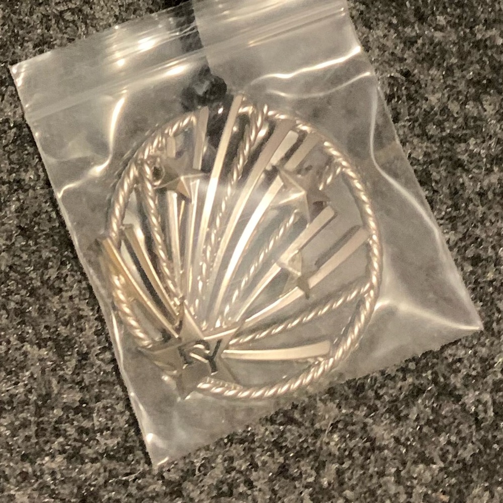 David Yurman starburst ornament on black rope 2021